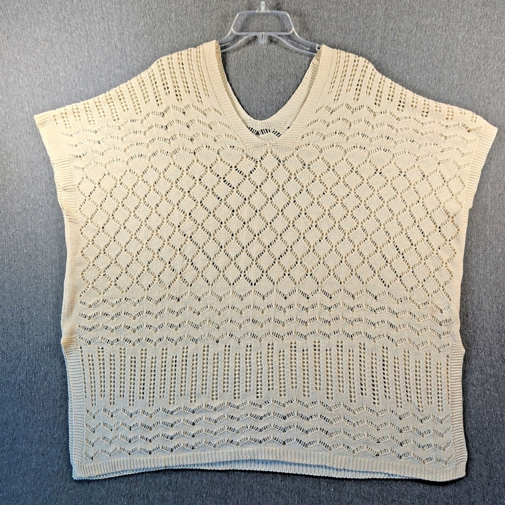 CUPSHE Crochet Swimsuit Cover Up Bathing Suit Summer Swimwear Open Knit Sz M EUC